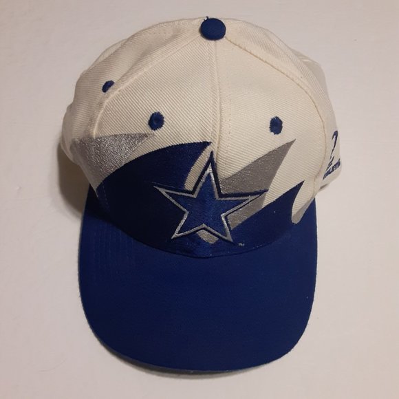 Logo Athletic Double Sharktooth VTG 90's Dallas Cowboys Snapback Hat/Cap OSFA - Picture 2 of 9